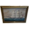 Tableau \"The iron Barque Charlotte\" signé LOOS