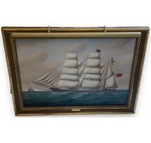 Tableau "The iron Barque Charlotte" signé LOOS