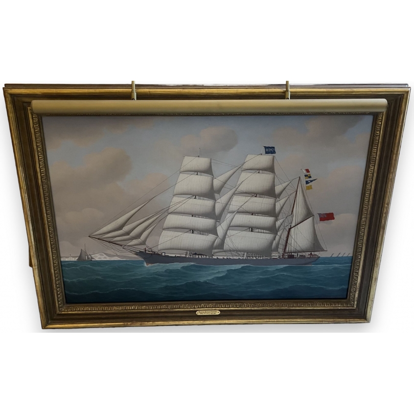 Tableau "The iron Barque Charlotte" signé LOOS