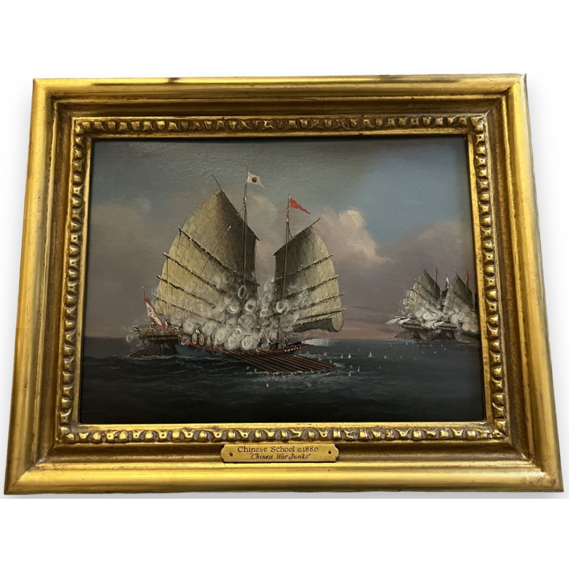 Tableau "Chinese War Junks"