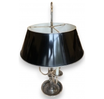 Lampe bouillotte Cor de chasse argentée