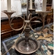 Lampe bouillotte Cor de chasse argentée