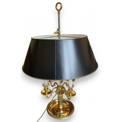 Lampe bouillotte style Louis XVI dorée