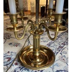 Lampe bouillotte style Louis XVI dorée