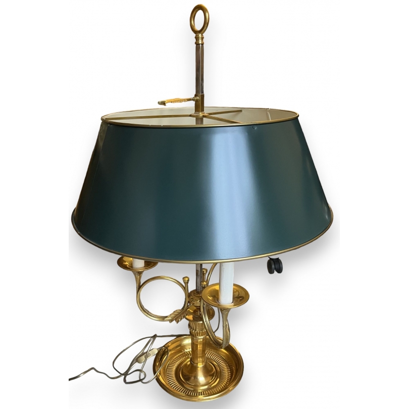 Lampe bouillotte Cor de chasse dorée