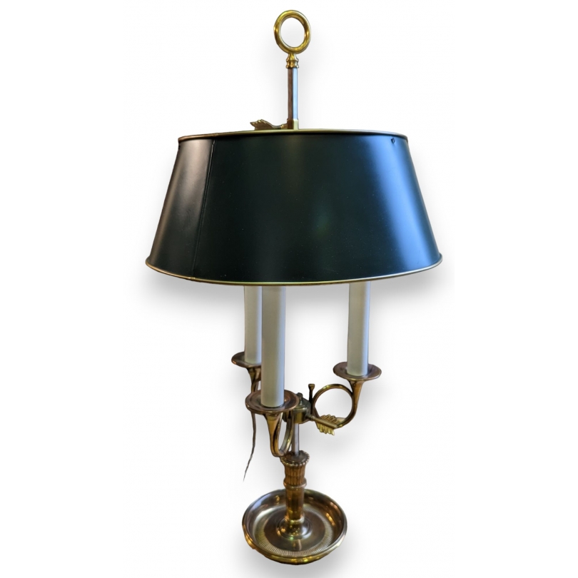 Lampe bouillotte Cor de chasse dorée