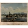 Engraving: ‘Geneva, the Isle of J.J. Rousseau’