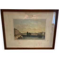 Engraving entitled ‘Geneva’ by DEROY
