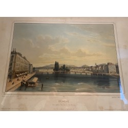 Engraving entitled ‘Geneva’ by DEROY