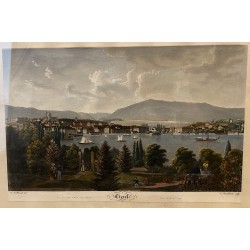 Engraving entitled ‘Genf’ by D. A. SCHMIED