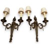 Pair of Louis XVI-style wall lights with two lights