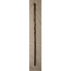 Canne en bois torsadé
