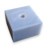 Square grey marble plinth
