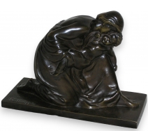 Bronze "Femme et enfant".