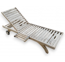 Chaise-longue Capri en teck