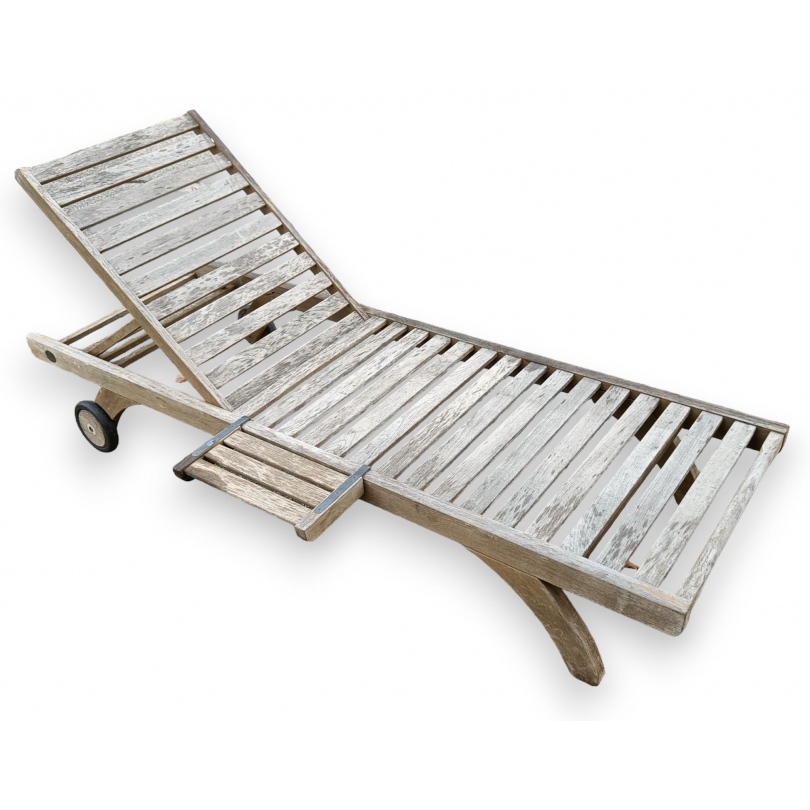 Chaise-longue Capri en teck