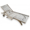 Chaise-longue Capri en teck