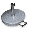 Round granite parasol base