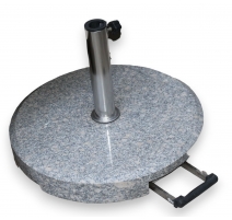 Pied de parasol rond en granite