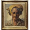 Tableau \"Portrait\" signé