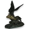 Bronze \"Aigle et bouquetin\".