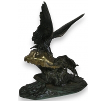 Bronze "Aigle et bouquetin".