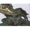 Bronze \"Aigle et bouquetin\".