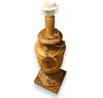 Lampe en bois tourné