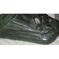 Bronze \"Aigle et bouquetin\".