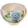 Cache-pot en céramique blanche Hortensias