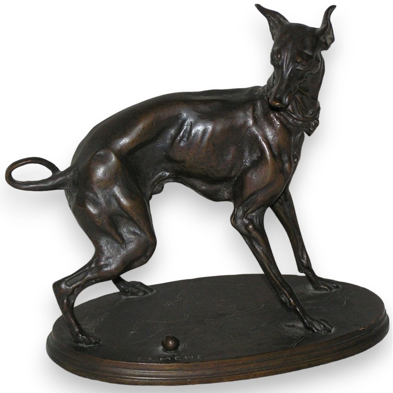 Bronze ‘Whippet Dog’, signed. at Moinat SA – Antiques and decorative items