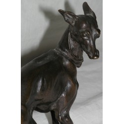 Bronze ‘Whippet Dog’, signed. at Moinat SA – Antiques and decorative items