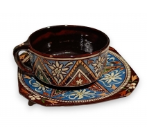 Tasse et sous-tasse de Thoune "Edelweiss"