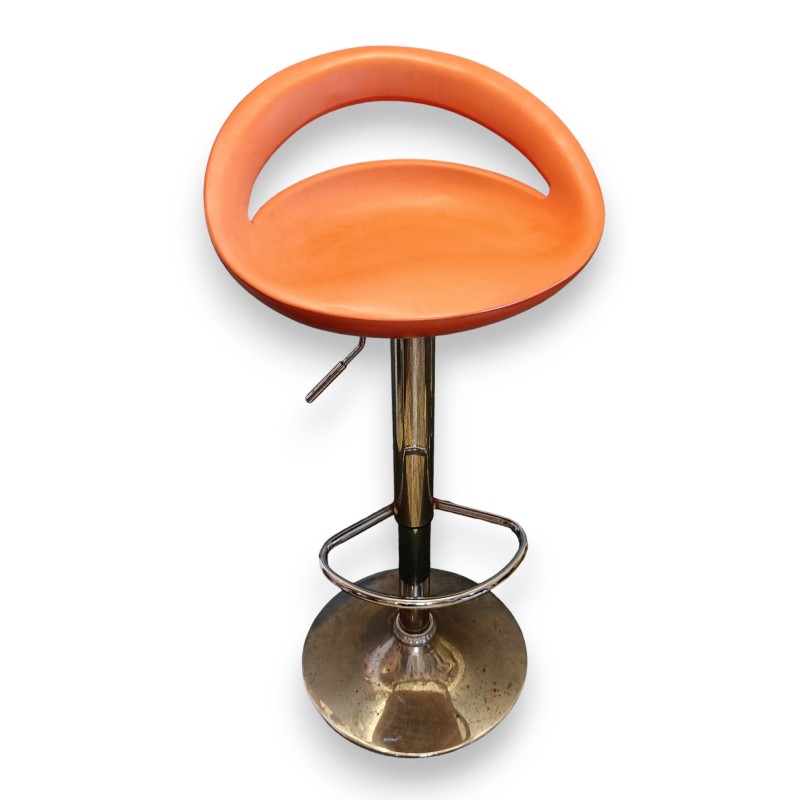 Fauteuil de bar orange ajustable
