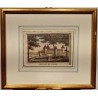 Watercolour engraving: ‘Château de Rolle’