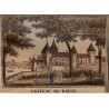 Watercolour engraving: ‘Château de Rolle’