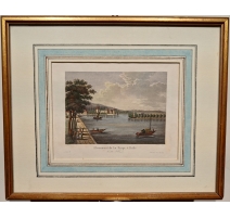 Gravure "Monument de la Harpe à Rolle"