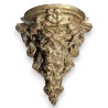 Regency-style console table in carved and gilded wood