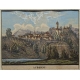 Gravure aquarellée "Aubonne"