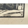 Engraving entitled ‘Ollon’, signed FAY
