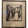 Engraving entitled ‘Bal’, signed FAY