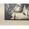 Engraving entitled ‘Bal’, signed FAY