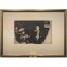 Engraving entitled ‘Concert’, signed by Marc GONTHIER