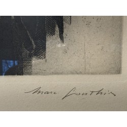 Engraving entitled ‘Concert’, signed by Marc GONTHIER