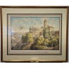 Watercolour engraving ‘Aubonne’ by BOURGEOIS