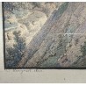 Watercolour engraving ‘Aubonne’ by BOURGEOIS