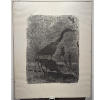 Gravure "Héron" signée Robert HAINARD