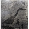 Engraving entitled ‘Héron’, signed by Robert HAINARD
