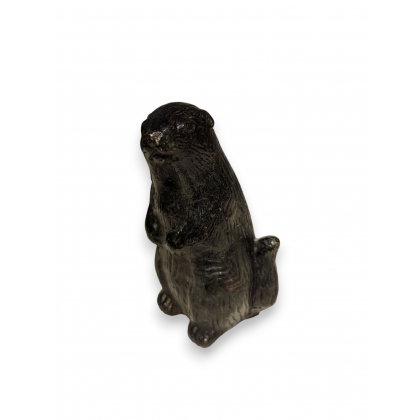 Marmotte en bronze