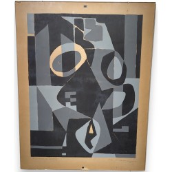 Colour screen print entitled ‘Composition’, signed by RAMSEYER